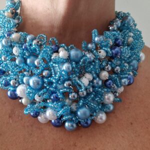 Halsband Blå/Grå